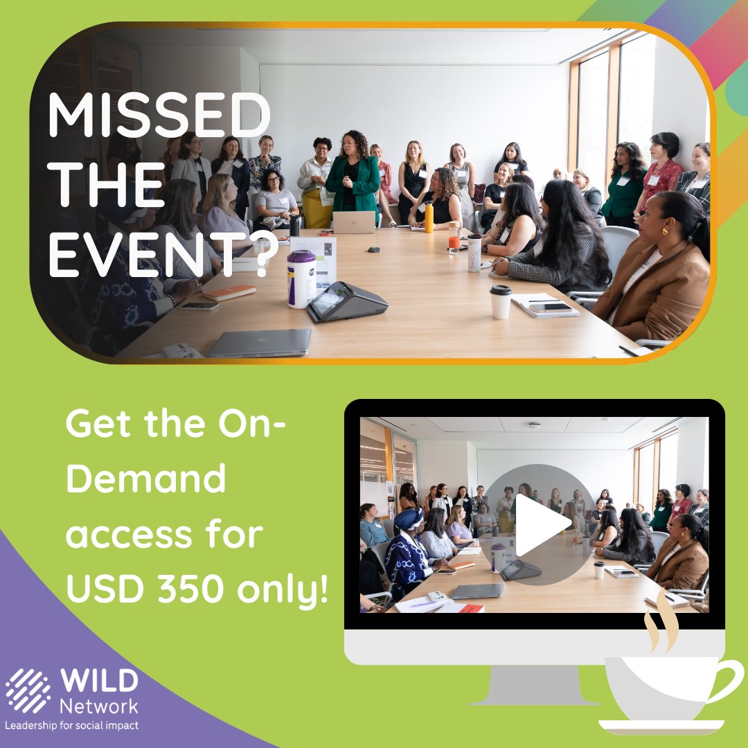 Missed our event? Then get the On-Demand access! 50 hrs of content, MentorMatch platform & leadership assessment. Limited access expires 5/23! Get your ticket soon: tinyurl.com/3hzu83wx #WILDleaders