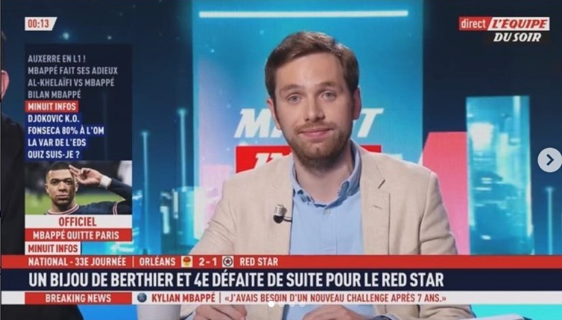 Fiers de voir notre ancien étudiant Paul Giffard qui a effectué son premier direct sur la chaîne l’Equipe  ! Félicitations pour cette étape remarquable dans ta carrière Paul !
Nous te souhaitons bonne continuation  🎉👏
#Fierté #Journalisme #journaliste #iej #télé