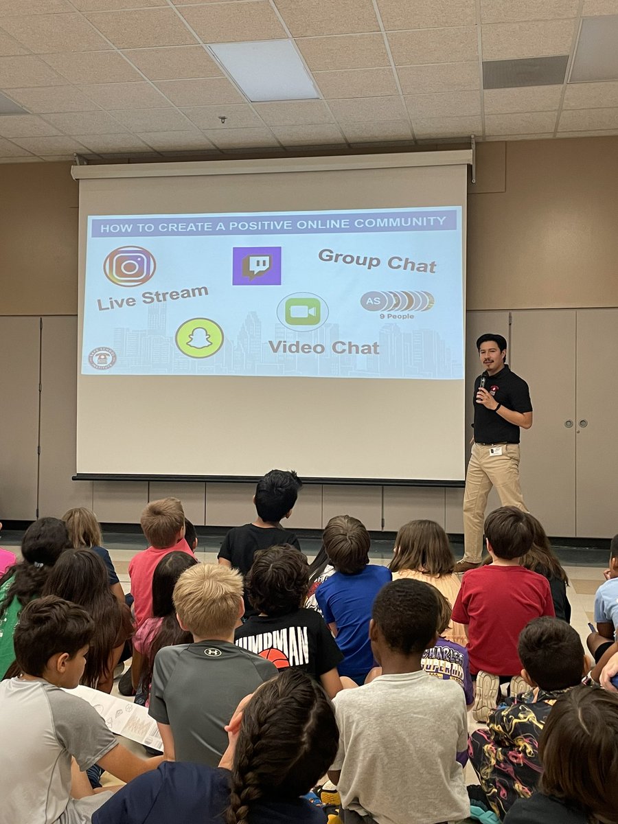 Mr. Reyes from Safe School Institute did a wonderful job sharing how to be safe on the Internet for our fourth graders! <a href="/bushbobcats/">Bush Elementary, Conroe ISD</a> <a href="/ConroeISD/">Conroe ISD</a>