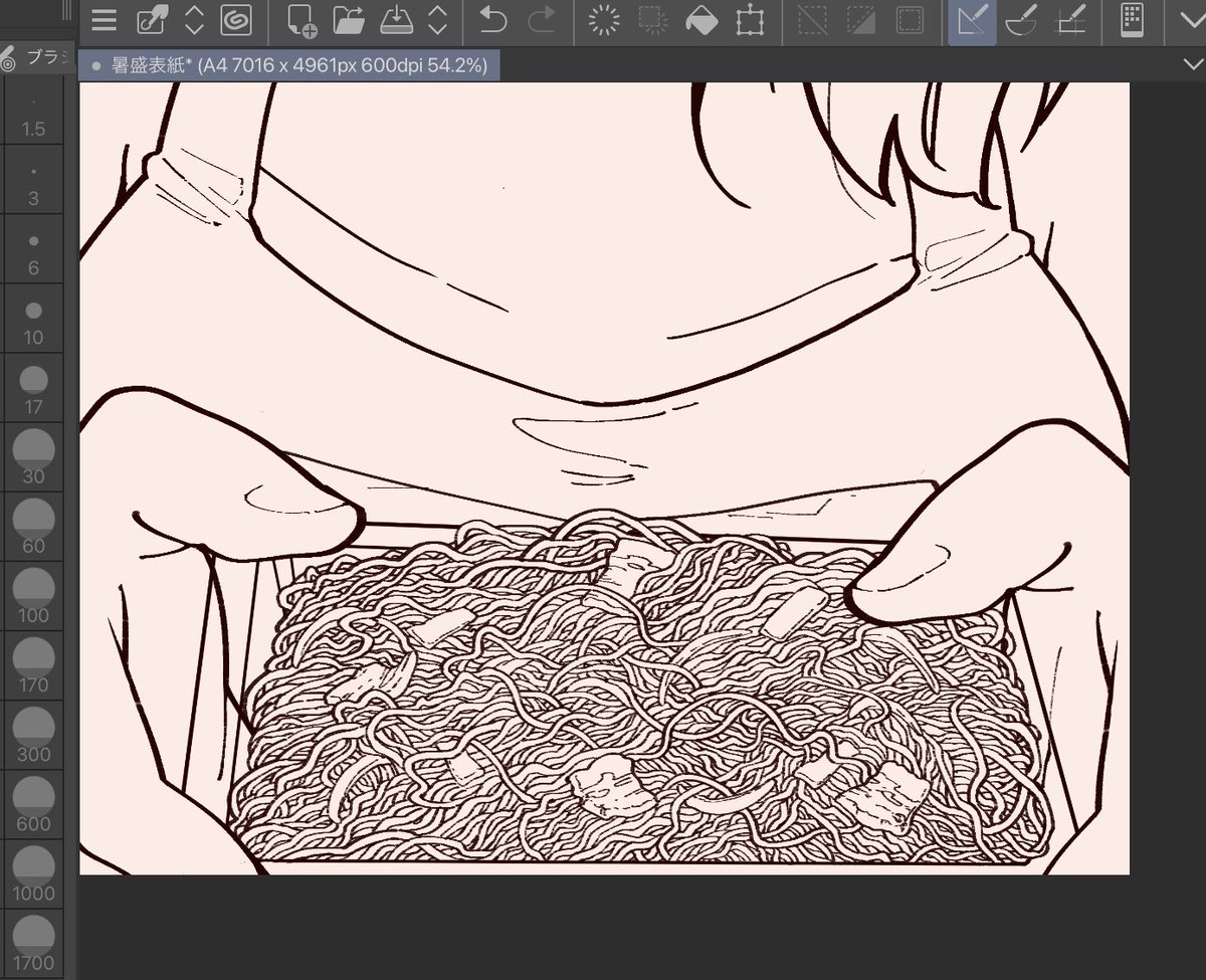 これは100%潰れる表紙の焼きそば
原稿でも描かないといけないんだよなあを今から考えてやや鬱です 