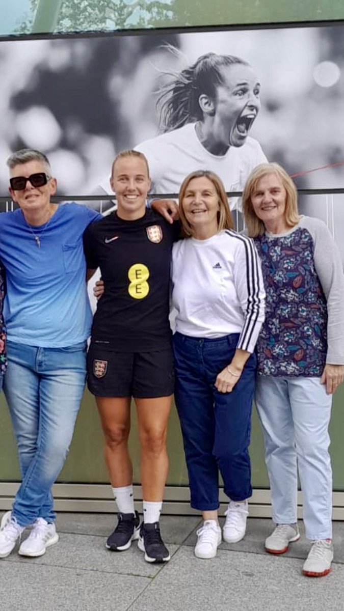 helenjerome's tweet photo. Just interviewed the creators of new play 'The Lost Lionesses' @NLocky3 and @milwaind for @womensfootiemag June issue and discovered 1971's Gill Sayell, Chris Lockwood, Leah Caleb inspired modern-day equivalents @leahcwilliamson @bmeado9 @wiegman_s, then met up after the Euros 🏆 https://t.co/WJg22OTNXb