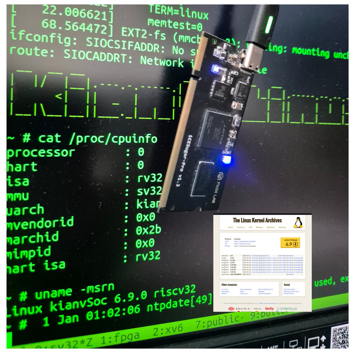 splinedrive's tweet photo. The Kian RISC Linux SoC is always great for the mainline kernel, Linux 6.9 latest release! #LogicDestroyer
@obr2021 https://t.co/7SmKUtPWm0