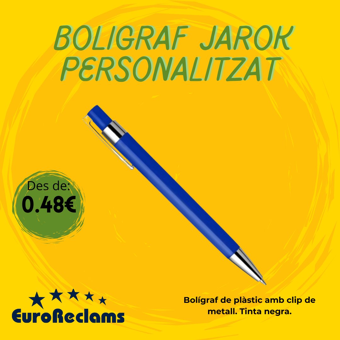 🖊️ Apunta't a l'estil amb el nostre bolígraf de plàstic amb clip de metall!  Perfecte per a l'ús diari a la feina, a casa ... Agafa el teu avui mateix i comença a escriure les teves històries! ✍️ #EuroReclams #BolígrafPersonalitzat #estilambclasse #Euroreclams #MerxandatgeLleida