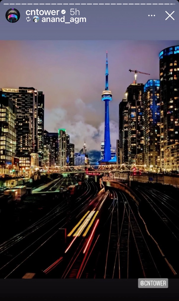 May is Cystic Fibrosis Awareness month! <a href="/TourCNTower/">CN Tower / Tour CN</a> looked fabulous on Saturday, May 11 lit up in the teal &amp; blue colours of Cystic Fibrosis Canada.  Thank you for helping to spread CF awareness. 
#cysticfibrosisawareness #gofurtherforall  #lightup4CF

<a href="/CFCanada/">Cystic Fibrosis Canada</a>
<a href="/torontoadultcf/">TorontoAdultCFCentre</a>