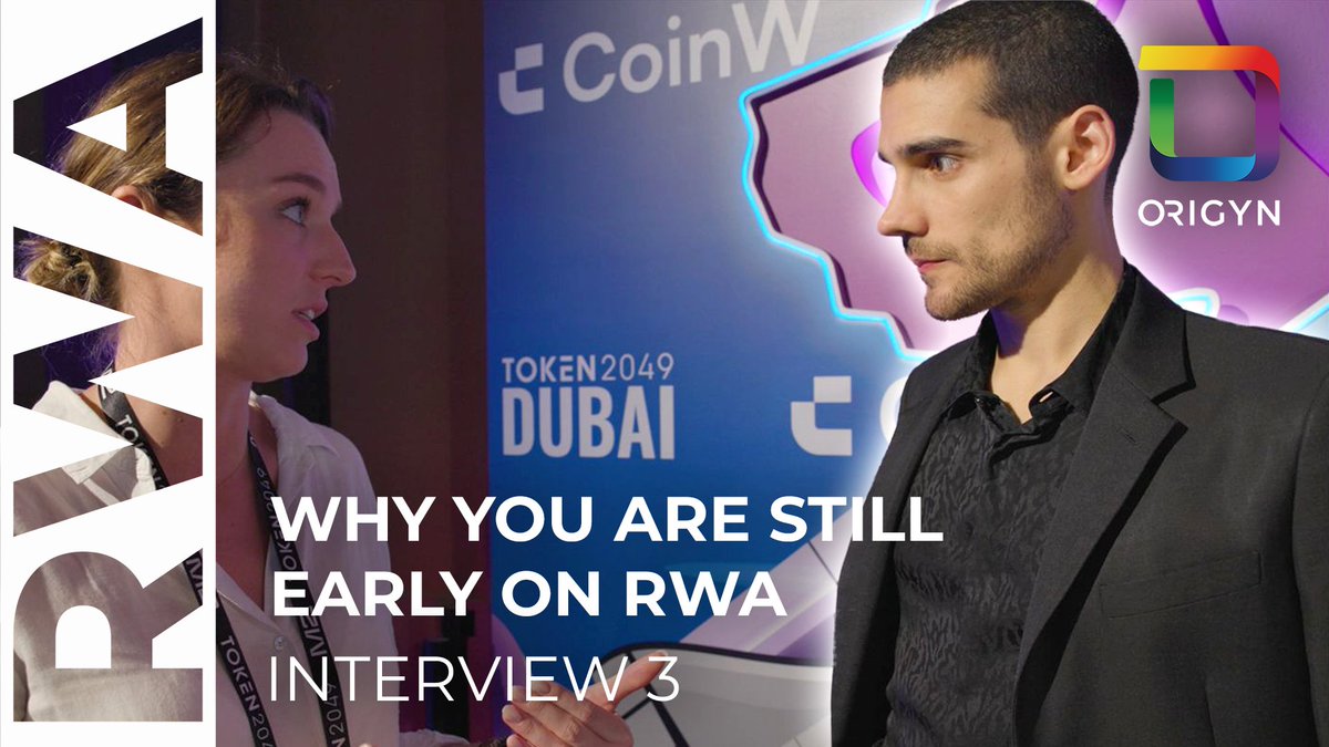 ORIGYNTech's tweet photo. Why you are still early on RWA.
Watch us dive into this matter with @MarioNawfal at @token2049, in our 3rd episode of the ORIGYN #RWA-Series.
https://t.co/ZZWtR77OVi
