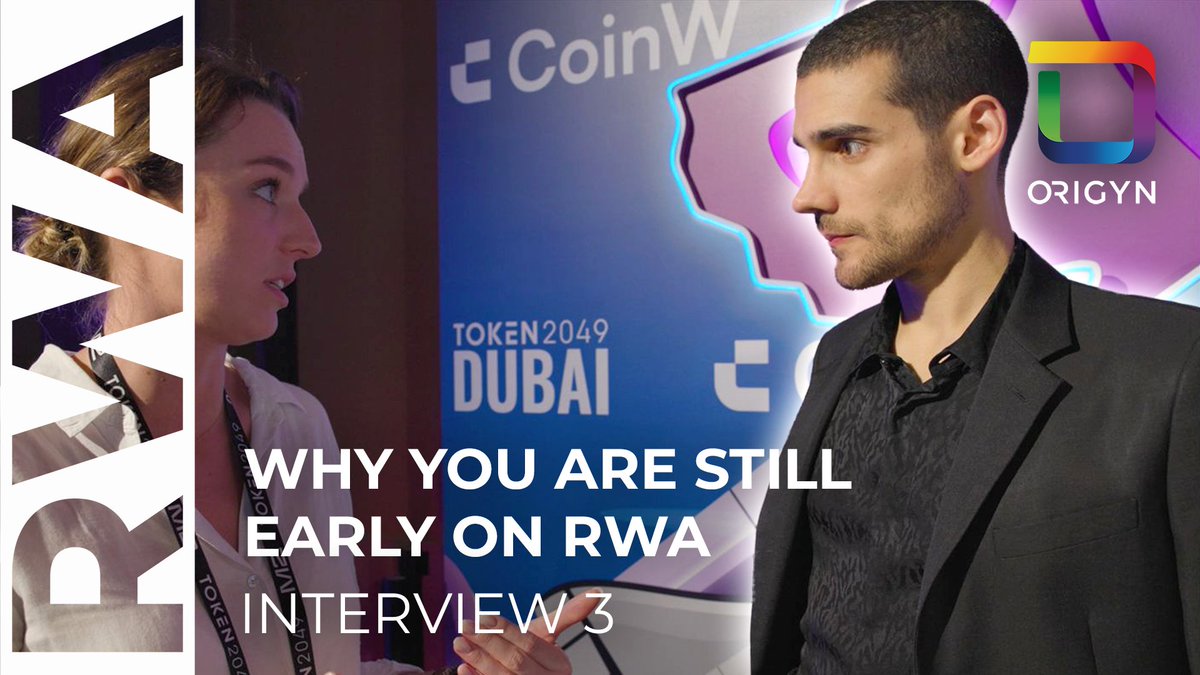 Why you are still early on RWA. Watch us dive into this matter with @MarioNawfal at @token2049, in our 3rd episode of the ORIGYN #RWA-Series. youtube.com/watch?v=TQuKhH…