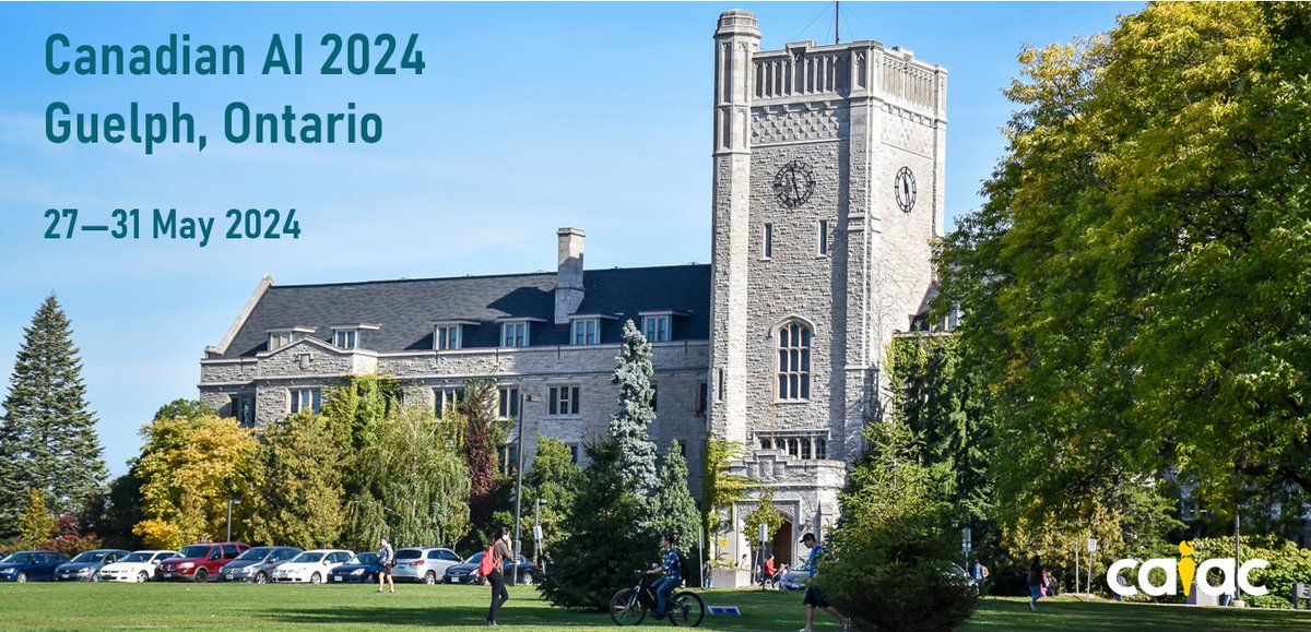 Schwartz Reisman Institute (@torontosri) on Twitter photo Reminder: the 37th Canadian Conference on Artificial Intelligence takes place at <a href="/uofg/">University of Guelph</a> May 27-31, 2024. The Computer and Robot Vision conference is included. SRI researchers <a href="/ishtiaqueSIA/">Ishtiaque Ahmed</a> and <a href="/GuhaShion/">Marina</a> are giving the Day 2 keynote on responsible AI.
🔗caiac.ca/en/conferences… Reminder: the 37th Canadian Conference on Artificial Intelligence takes place at <a href="/uofg/">University of Guelph</a> May 27-31, 2024. The Computer and Robot Vision conference is included. SRI researchers <a href="/ishtiaqueSIA/">Ishtiaque Ahmed</a> and <a href="/GuhaShion/">Marina</a> are giving the Day 2 keynote on responsible AI.
🔗caiac.ca/en/conferences…
