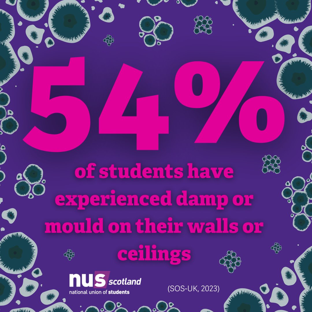Across the UK too many students are staying in accommodation that isn't safe or livable, and are often paying extortionate rents too.

In Scotland the housing bill is an opportunity to #FixStudentHousing but it still needs some work. Support our campaign:

nus-scotland.org.uk/fix_student_ho…
