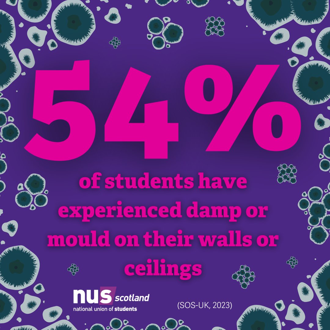 Across the UK too many students are staying in accommodation that isn't safe or livable, and are often paying extortionate rents too. In Scotland the housing bill is an opportunity to #FixStudentHousing but it still needs some work. Support our campaign: nus-scotland.org.uk/fix_student_ho…