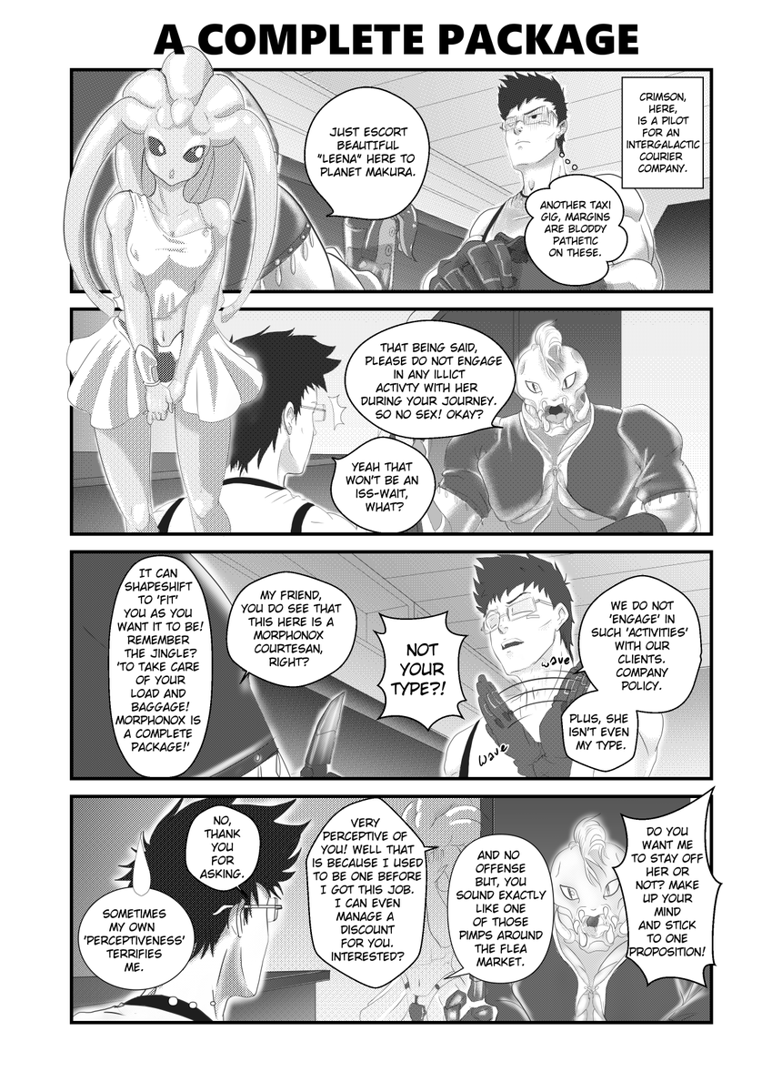 Enpitsu_hito's tweet photo. Reposting Chapter 01 of CrimsonxRust that I published in the physical edition with some fixes. Didn't get to post it online besides patreon and fanbox.

1/5 https://t.co/gkzWqeuMZH