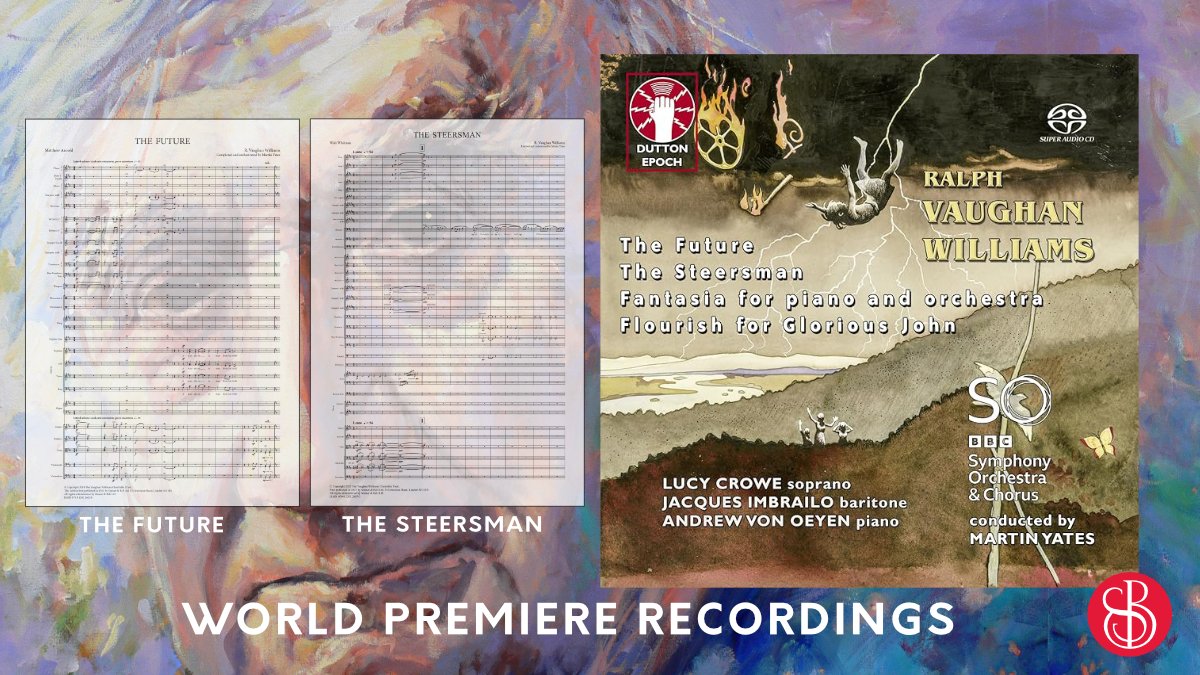 Two world premiere Vaughan Williams recordings out now thanks to our friends at Dutton Epoch (ref. CDLX7411). The Future and The Steersman are both on one epic disc⭐️⭐️⭐️⭐️⭐️