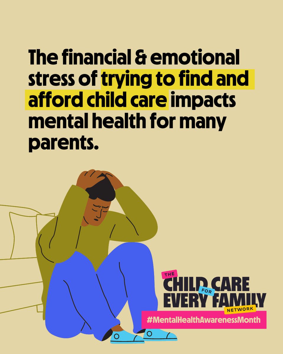 Everyone should have access to what they need to raise a family—including child care. Yet finding & affording care is a huge financial & emotional stress.

We need to permanently fund child care to alleviate financial burden & stress for families & providers. #CareCantWait