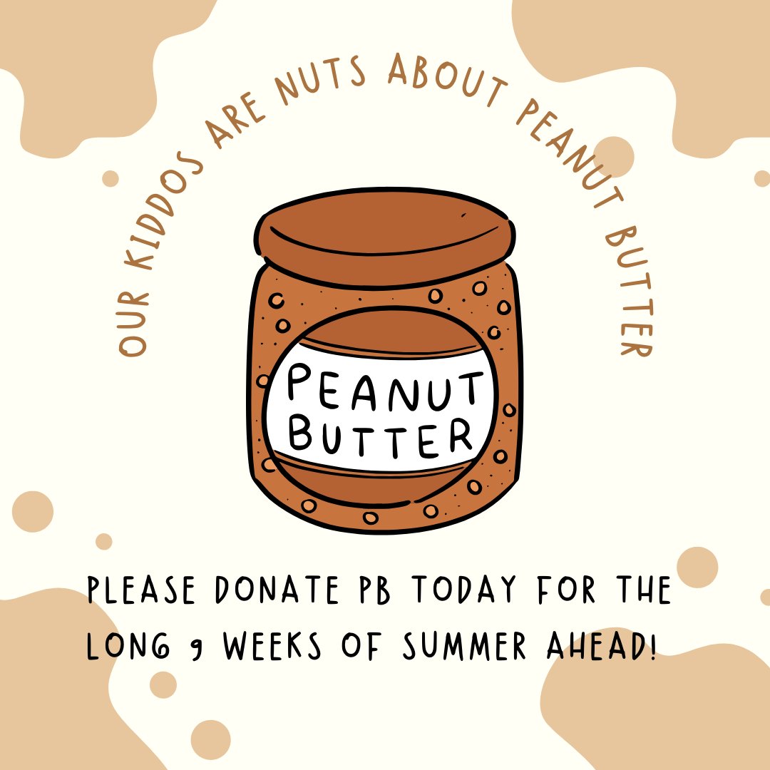 Next month our Summer Program begins. We need your help! Please bring jars of PB in to deliver joy this summer to the severely food-insecure kiddos we serve. Start a PB Drive in your community and make a difference in the lives of thousands of children in the Waterloo Region.