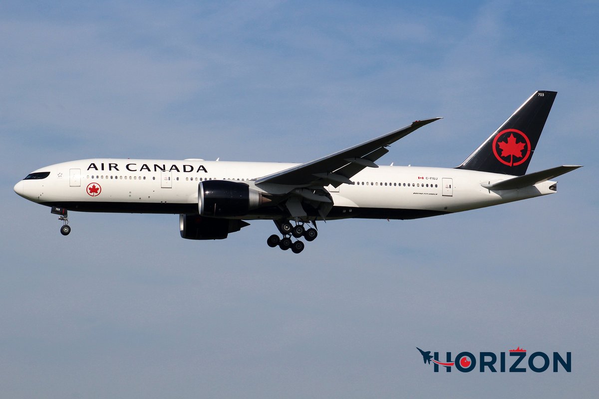 Air Canada is one of the few airlines that operate the Boeing 777 200LR variant. Introduced in 2006, it is designed for long range flights and is easily recognised by its raked wingtips and shares the same engine options as the Boeing 777-300ER. Photo: … bit.ly/3Pdth9Z