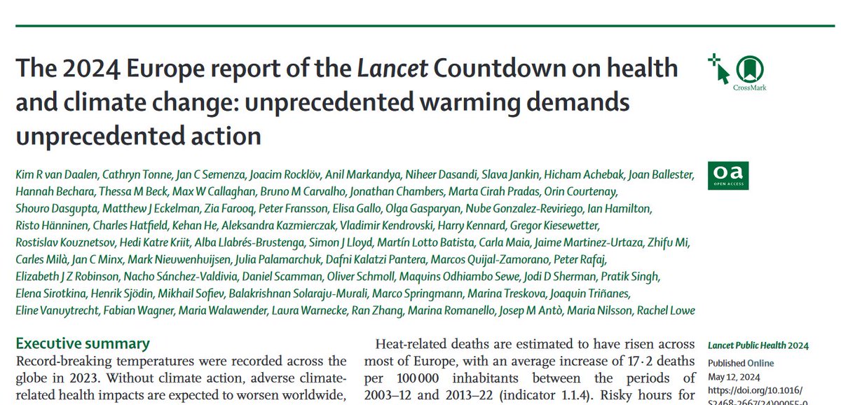 das ist nur ein Beispiel, wie der #Klimawandel #Gesundheit und #Leben gefährdet! Siehe auch den aktuellen #Lancet-#Countdown on #Health and #Climatechange thelancet.com/action/showPdf…