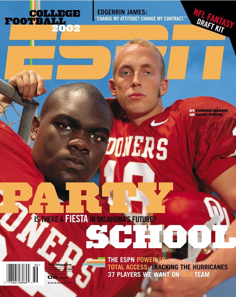 22 years ago Jason White and Tommie Harris graced the cover of ESPN magazine.