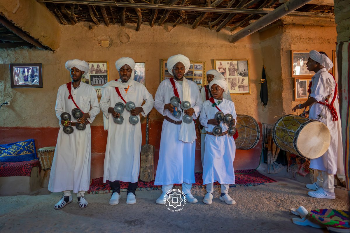 Experience a passionate rhythms and cultural richness of khamlia in Merzouga, where each beat conveys a tale about tradition and heritage🎵🌅

👉 @destinationmorocco

#khamlia #gnawamusic #desertvibes #teamtrip #familytrip #destinationmorocco #destinationmoroccopodcast