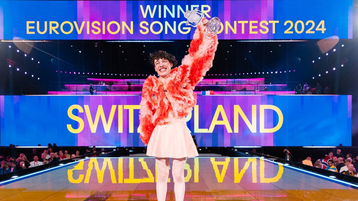 RadioTeleSuisse's tweet photo. 🎤🎉 Vous étiez environ 225'000 Romandes et Romands à suivre* la victoire de la Suisse à l’#Eurovision sur RTS 1 selon les premières estimations et 18'400** sur Play RTS! Alors merci, et félicitations à @nemothingsss pour sa prestation! 🤩

@SRGSSR #RTSAvecVous https://t.co/SigOGchoQ1
