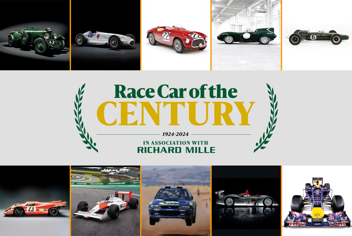 Motor_Sport's tweet photo. It's too close to call in the poll for Race Car of the Century!
Voting closes in 2 days and your choice could make the difference in a tight competition.
Have your say on the greatest car of the past 100 years - Vote now: https://t.co/NwQwS3mRJw
#RC100 with @Richard_Mille https://t.co/mb3GevWeYG