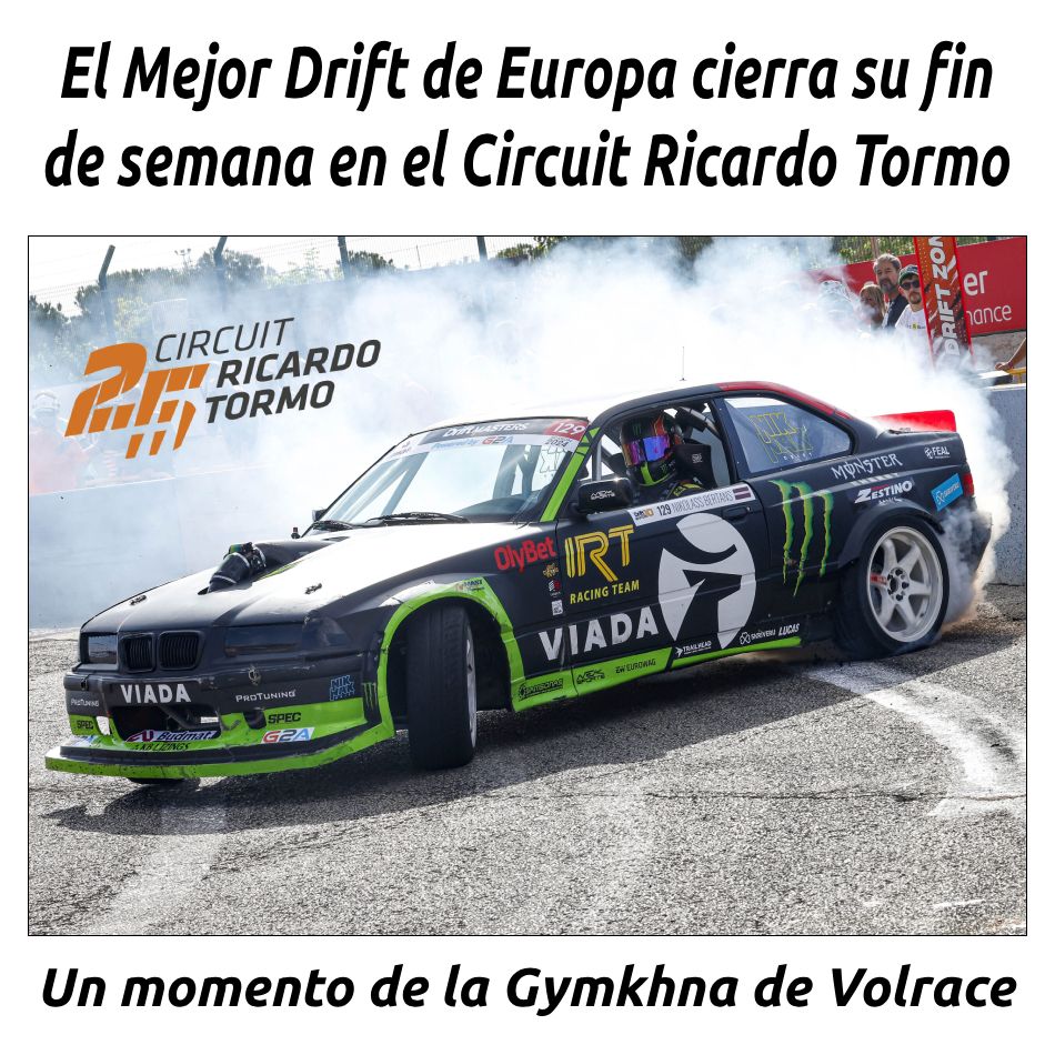 hosteleriaenvlc's tweet photo. EL MEJOR DRIFT DE EUROPA CIERRA SU FIN DE SEMANA EN EL CIRCUIT RICARDO TORMO
https://t.co/O2nHVa7raT
@CircuitValencia #DriftMasters #DriftEurope #CircuitRicardoTormo #Volrace #Gymkhana #Drifting #Aceleracion #FIAmotorsportgames #Motorsports #Europe #BMWM2 #HosteleriaEnValencia https://t.co/Pyco6QNJg1