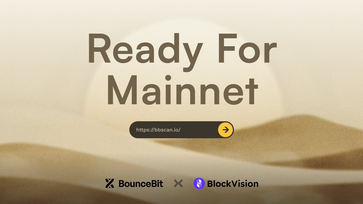 blockvisionhq's tweet photo. 🎊 Congrats to our partner @bouncebit on the inaugural launch of their mainnet and the introduction of $BB!    

BBScan explorer now syncs with #BounceBit mainnet. Now public & private RPC nodes and indexing service also support this ecosystem.  

A landmark moment for blockchain innovation!🌟