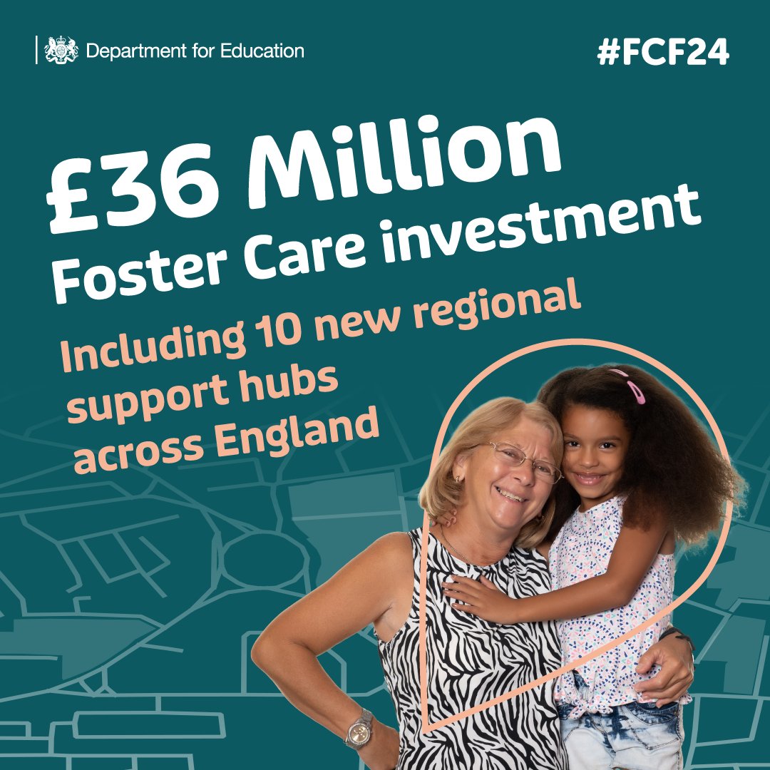 Today is the beginning of @fosteringnet #FosterCareFortnight Every child deserves a safe and secure home❤️🏠 That’s why we're investing £36m to deliver a fostering programme for thousands of children in need of support. Contact your local authority for advice on how to foster.