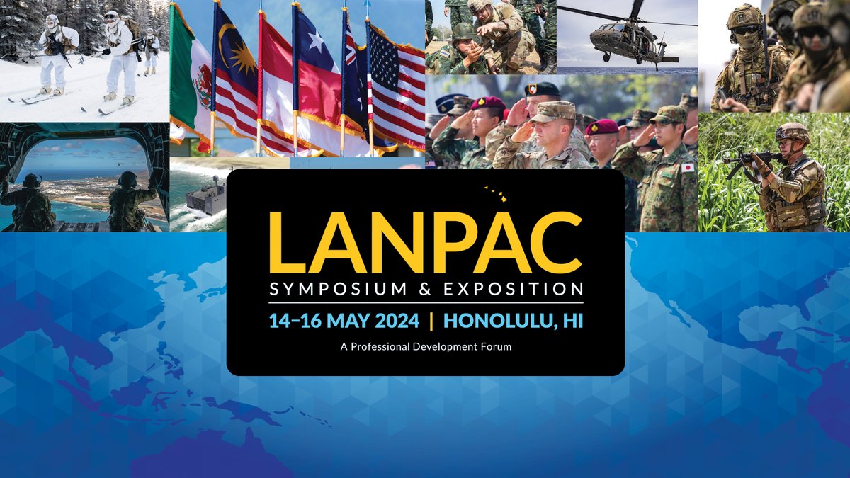 AUSA’s LANPAC Starts May 14 International Symposium Focuses on Army’s Role in Indo-Pacific #LANPAC2024 #ReadMore: loom.ly/kUk7Obo #Army #USArmy #Pacific @USARPAC #international #symposium #indopacific