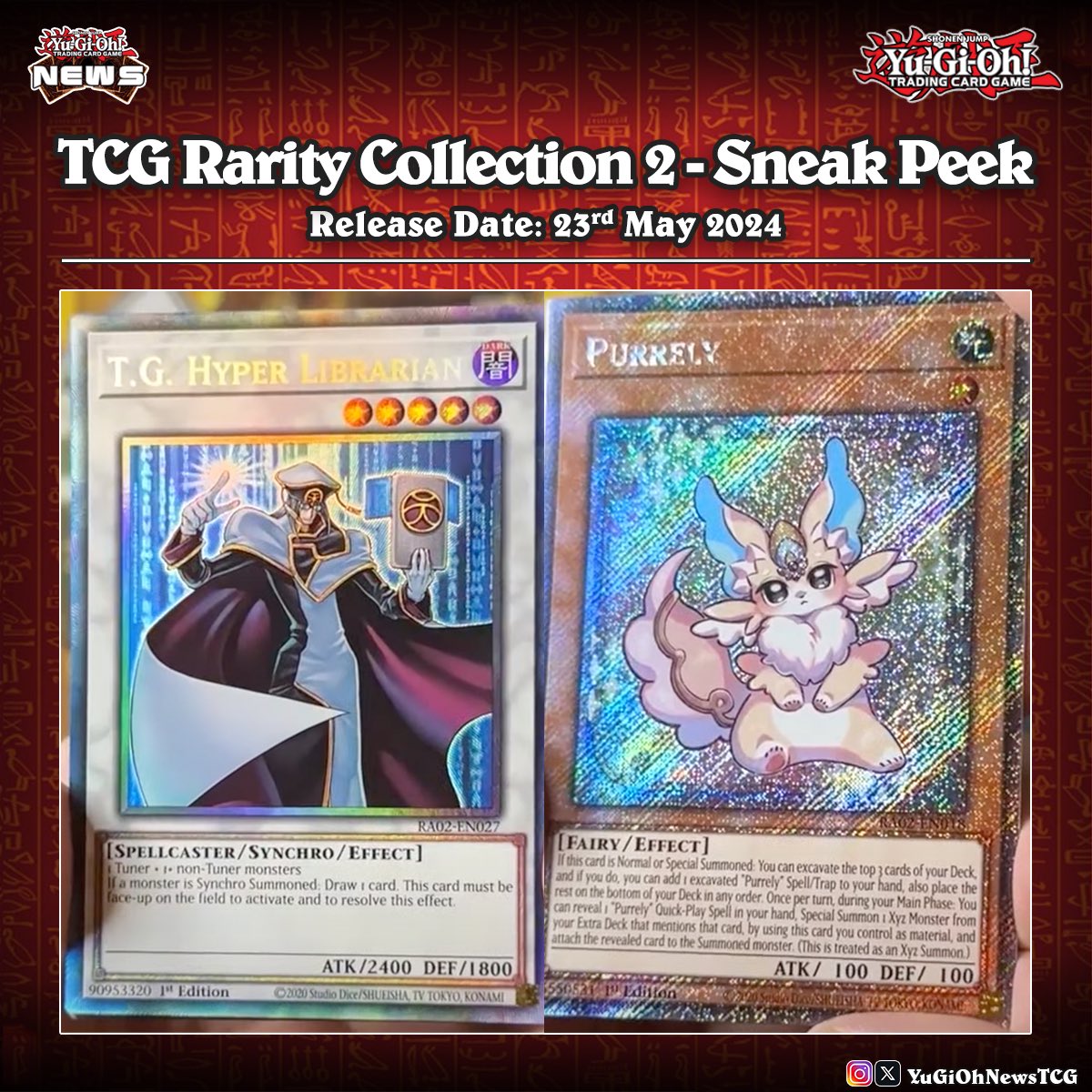 YuGiOhNewsTCG's tweet photo. ❰25𝘁𝗵 𝗔𝗻𝗻𝗶𝘃𝗲𝗿𝘀𝗮𝗿𝘆 𝗥𝗮𝗿𝗶𝘁𝘆 𝗖𝗼𝗹𝗹𝗲𝗰𝘁𝗶𝗼𝗻 2❱
Today we have a sneak peek of Rarity Collection 2❗️

Source: HeroVoltsy
#遊戯王 #YuGiOh #유희왕 https://t.co/ETe1gceLb8