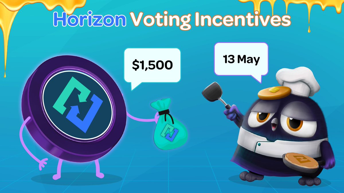 Rewards alert for vlCKP holders!🎤 @HorizonProtocol is illuminating @Cakepiexyz_io's Voting Market with more than $1,500 in $HZN tokens.🌄 Cast your votes in support of their HZN-BNB pair this epoch to get your incentives.💰 Vote to earn:⬇️ pancake.magpiexyz.io/bribe