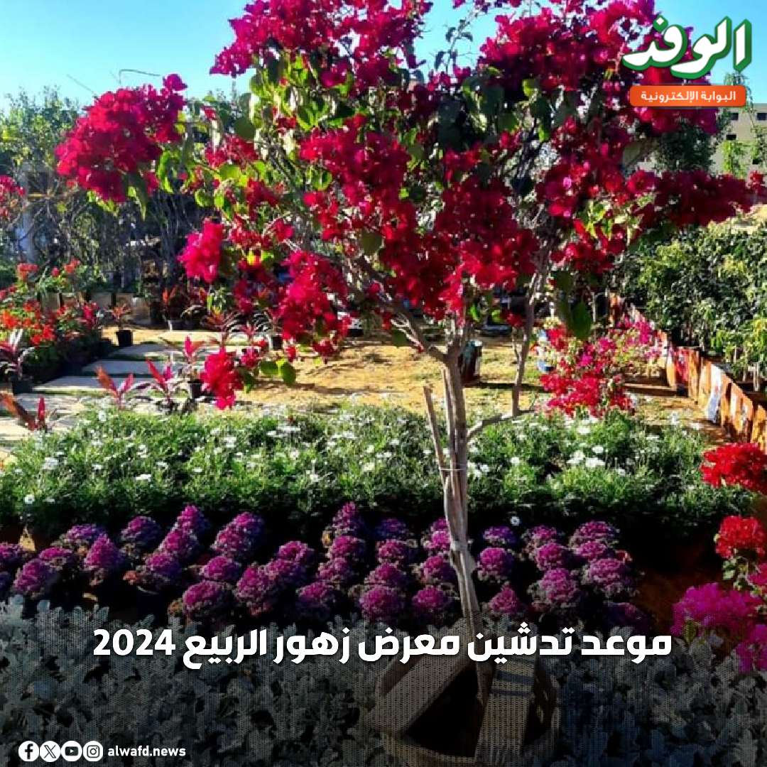 بوابة الوفد| موعد تدشين معرض زهور الربيع 2024 