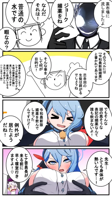 ニセモノの媚薬を飲んだアコ4コマ 