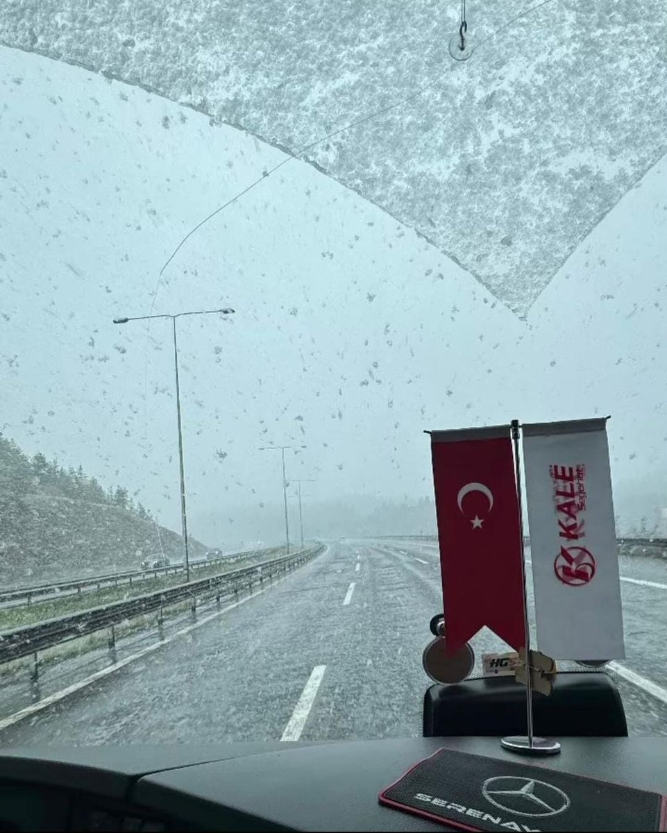 Kızılcahamam'ın yükseklerinde Mayıs karı ❄️