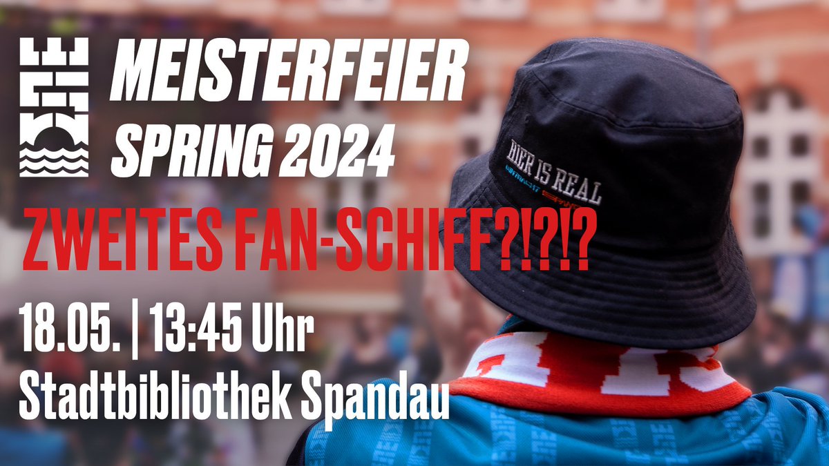 Boot 1 ist nun erstmal restlos ausverkauft. 

Wir haben ein zweites Boot organisiert. Das ist nur für Fans, fährt aber nur, wenn wir bis Mittwoch dafür 80 (der 120) Tickets verkaufen. Sonst bekommen alle, die gekauft haben, ihr Geld zurück. 

👉eintrachtspandau.ticket.io/dju4uurb/ ⛴️