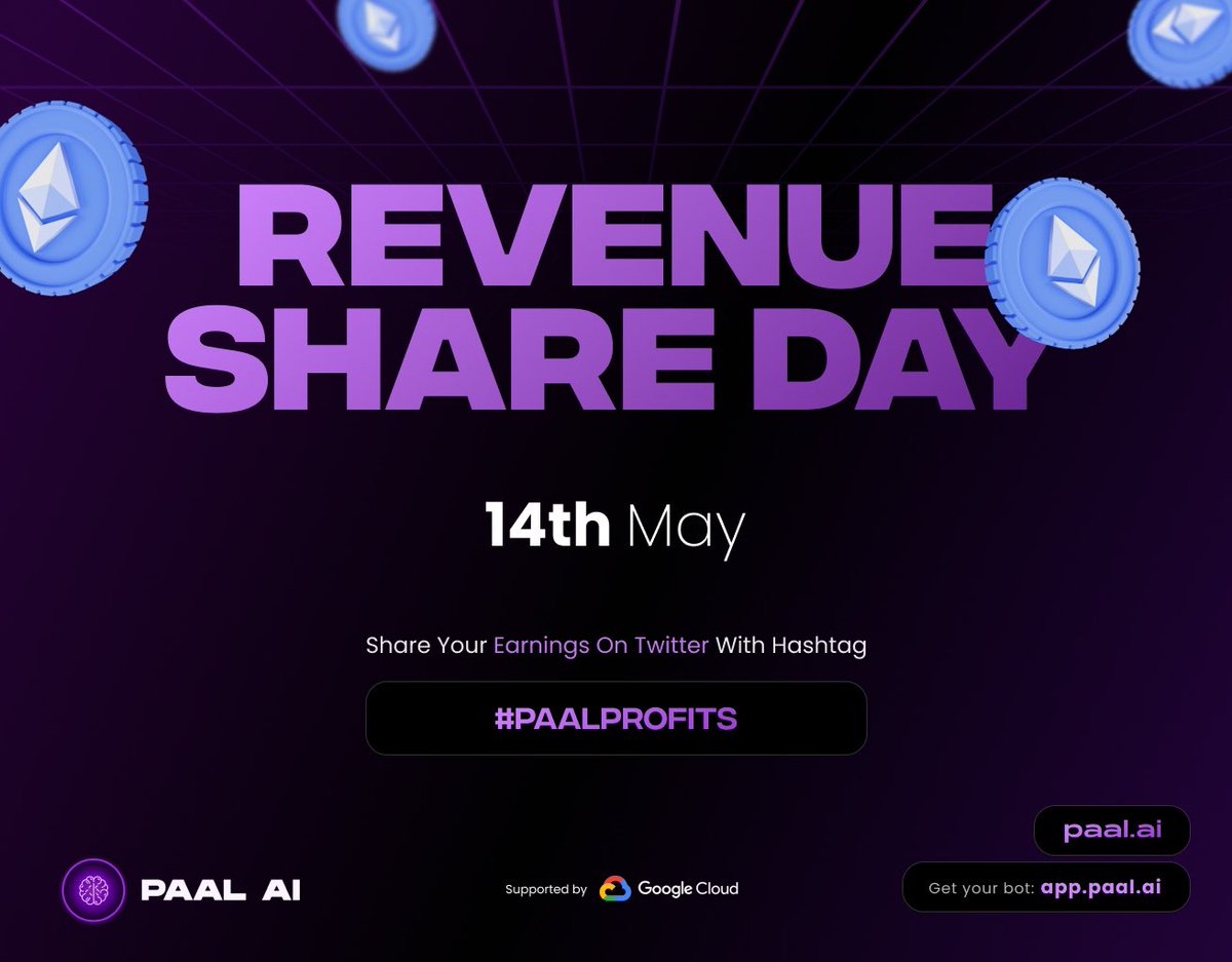 PaalMind's tweet photo. By tomorrow, May 14th, we're distributing $500,000 from revenue to our stakers

To earn, stake your $PAAL tokens today at https://t.co/gSlBCKifRs to enjoy👇

🔹 $PAAL + $ETH rewards
🔹 Project airdrops
🔹 Exclusive access to benefits in our ecosystem and more!

#PAALprofits 💰🤝 https://t.co/RkoUKTaJdq