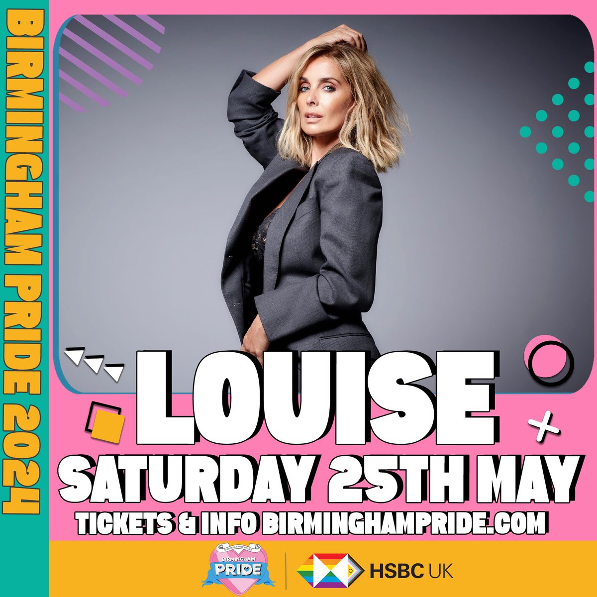 BirminghamPride's tweet photo. ⚠️ Important Update ⚠️
Due to unforeseen circumstances beyond our control, Loreen's performance will now take place on Sunday, May 26th, instead of Saturday, May 25th.
We are delighted that we’re still able to bring you an amazing performance from Loreen over the weekend! 
We’ve also added an ADDITIONAL artist, the fabulous LOUISE to our Saturday line up!
We understand that this alteration may cause some disruption to your plans, and for that we apologise. 
To ensure that you can still enjoy Loreen's incredible performance, we are offering two options for ticket holders:

1. Change Your Ticket Date: You have the option to change your Saturday ticket for a Sunday ticket. 
2. Or you can upgrade to a Weekend Ticket: We're offering a paid upgrade option that transforms your Saturday ticket into a weekend pass. This upgrade grants you access to both days of the festival.
To change your day ticket or upgrade to weekend tickets please complete this form by 18:00hrs on Friday 17th May: https://t.co/l31AWubvCl
Unfortunately we cannot offer refunds for Saturday tickets.

We look forward to celebrating with you at Birmingham Pride, and we assure you that Loreen's performance on Sunday, May 26th, will be worth the wait!
Please complete the form below to select what you'd like to do with your tickets. 

You can:
Change your Saturday ticket to a Sunday ticket - just fill out the form and our ticket agents will handle the rest for you!

Upgrade your ticket to a weekend ticket for the difference in price. To make a payment, please give Ticketsellers a call on 0121 472 6688 and a member of the team will be happy to help, or provide your number on the form below and they will be in touch.

Once the form has been submitted, they will review and process your exchange request.