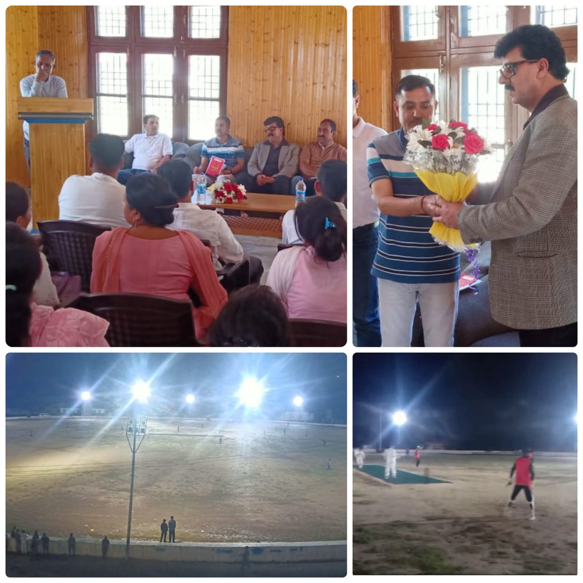 ZPEOPDR's tweet photo. DYSSO Ktwr Sh.Jaffer Shiekh,embarked on an extensive visit to Padder,convened an introductory meeting with the staff.Delivering unequivocal directives concerning the paramount importance of punctuality,Presided the inauguration ceremony of Day and Night cricket match at Pdr Stdm. https://t.co/bBSHiCnfyY