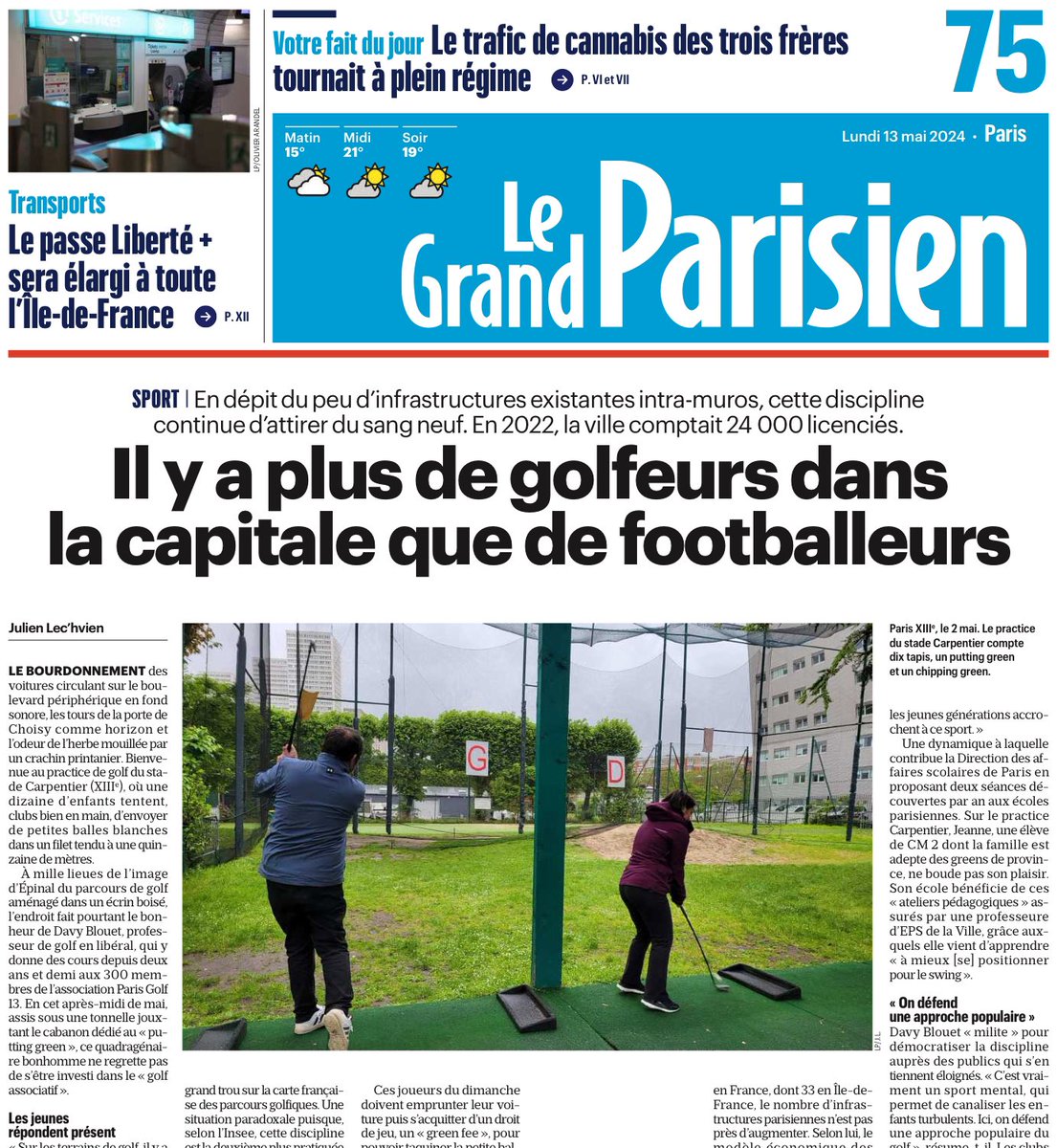 Dans <a href="/LeParisien_75/">Le Parisien | Paris</a> ce lundi.