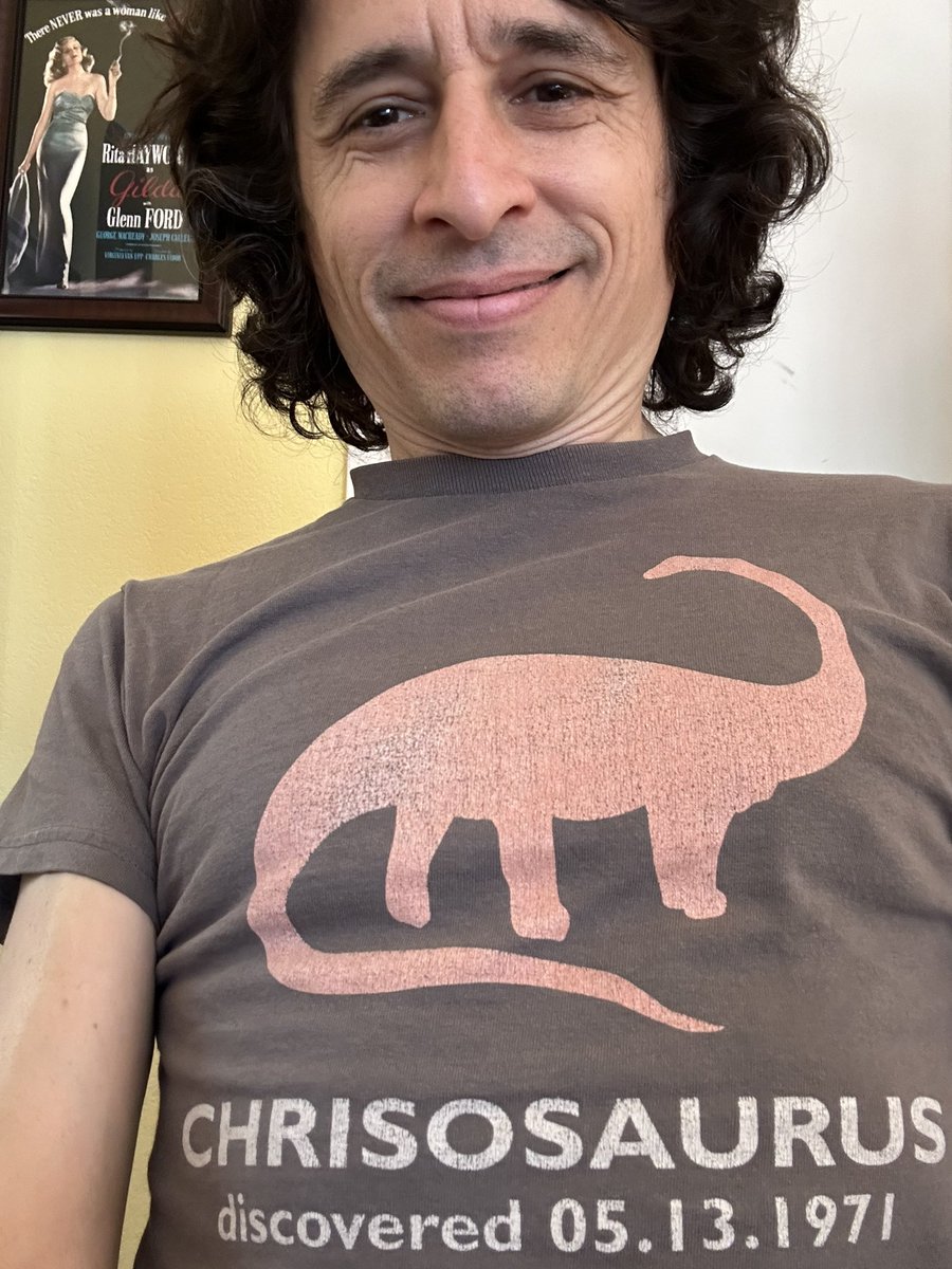 Birthday Boy! (Although the historical document on my t-shirt contains a typo, which will need to be corrected by its author in the next edition. Can anyone guess based on the specimen at hand? The actual “first sighting” date was 1972.)