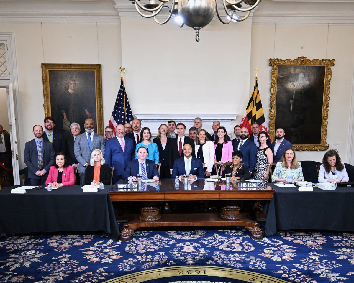 A win for MD's #offshorewind supply chain & job creation! Governor @iamwesmoore signed HB 1296 into law, setting up future solicitations. Congrats to sponsors Chair Wilson, Vice-Chair @BC4MD, and Chair @BrianJFeldman, Sen. @katiefryhester. bit.ly/3wAukup