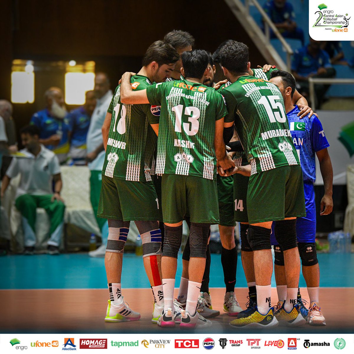 PVF_Official's tweet photo. A thrilling game between host ๐ต๐ฐ and ๐น๐ฒ
#EngroCAVA #GetSetSmash #VolleyballChampionship https://t.co/kARBURwVs6