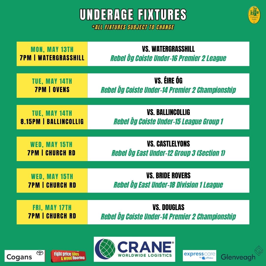 Fixture schedule for the week ahead 🟢🟡