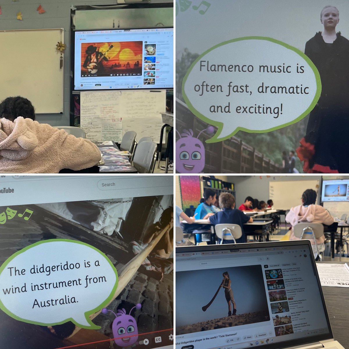 Here @WHOwenES 4th graders made Intercultural Understanding by discussing types of music and dance around the world! We made connections that make us appreciate differences around our world! 
#GlobalLeaders
#UnitingOurWorld
@ParticipateLrng