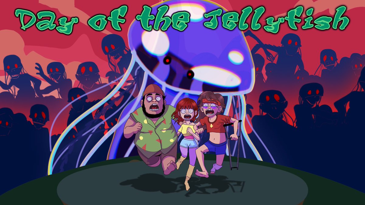 DuckMadeOfWood's tweet photo. Our entry for #pixelgamejam2024 it's going to be "The Day Of The Jellyfish!" Illustration by @Alexart00 Music by @hankworx #indiedev #indiegames #pointandclick #adventuregame #pixelart #lucasartmonth https://t.co/4S7hrABoVF