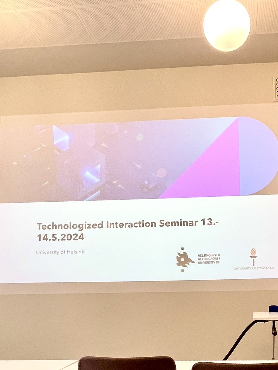 HePuputti's tweet photo. Finally feeling like spring, happy to be at the second Technologized Interaction seminar ☀️ organized by @OittinenTuire  and @AnKosurko @helsinkiuni https://t.co/Luj7Q3mNMH