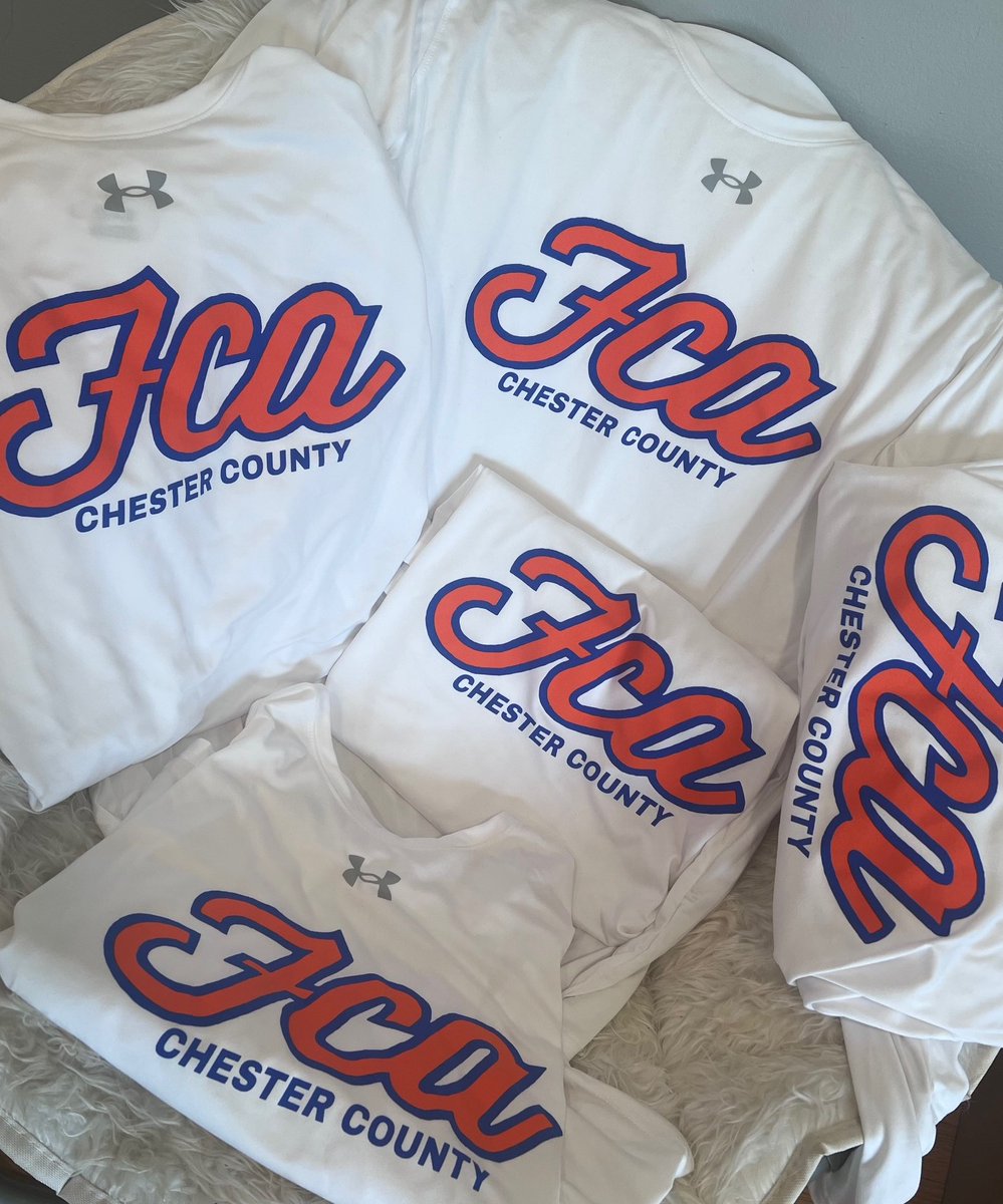 TuttleMarketing's tweet photo. Chester County FCA will be looking sharp and keeping cool in their new Under Armour tees! Perfect performance tees for summer! #playcool #CustomTees #teamgear @FCAchesco https://t.co/WQSkAZ6zAw