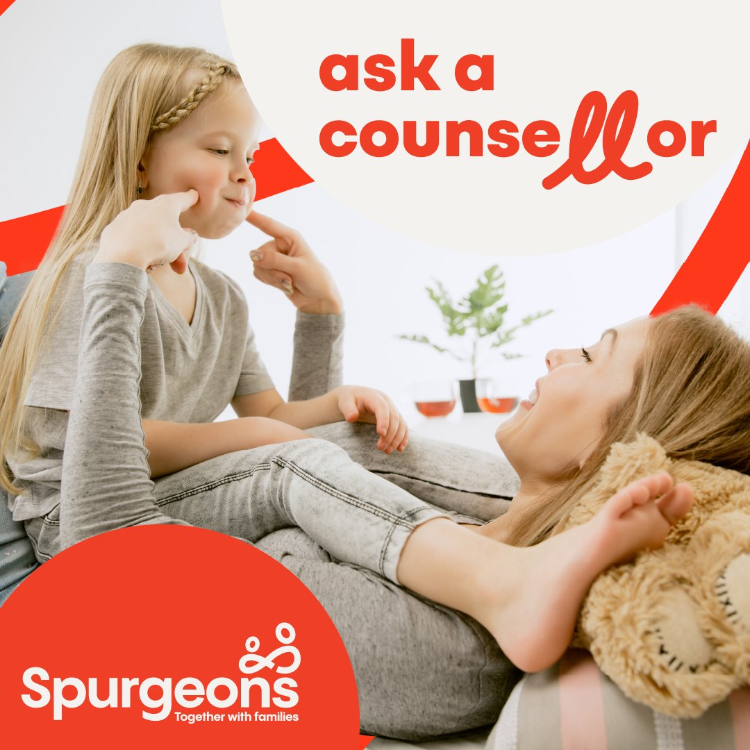 It can be difficult to find someone to talk to about your child’s mental health. That is why family charity @SpurgeonsUK is offering a free “Ask A Counsellor” service this #MentalHealthAwarenessWeek. Find out more ➡️ spurgeons.org/how-we-help/fa…