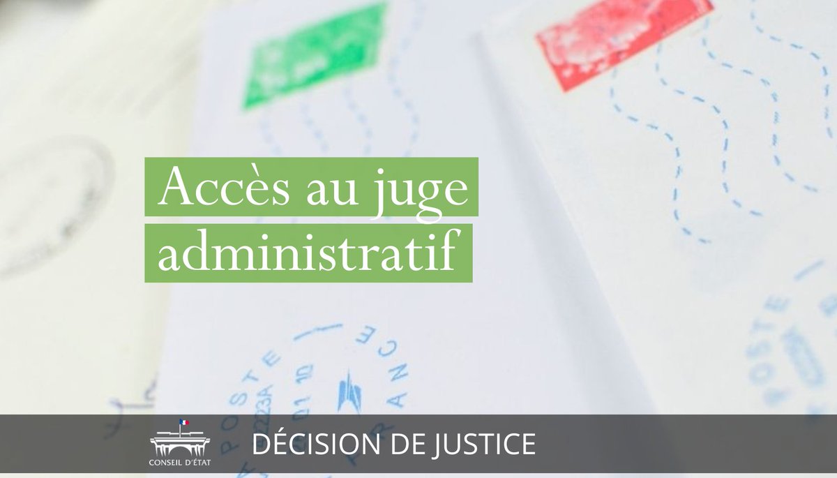 ⚖️ Accès au juge administratif : le Conseil d’État adopte la règle du « cachet de la poste faisant foi » ➡️ Lire la décision : conseil-etat.fr/actualites/acc…