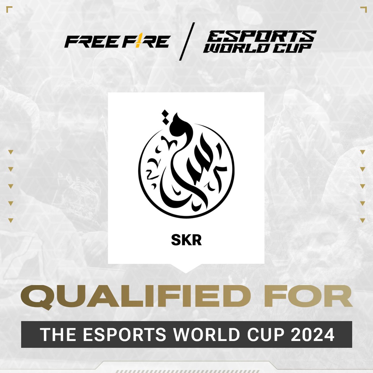 Welcome to the #EWC, SKR ‼️ Your excellent performance in the Mid-Season Clash has earned you a spot to the #FreeFire Esports World Cup 😎