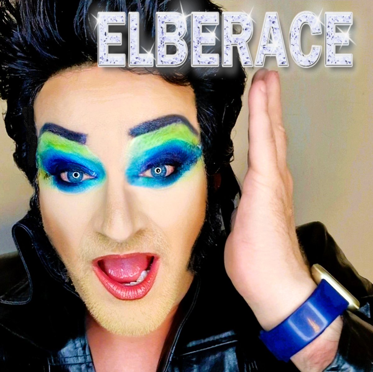 Green may not be my colour, but it's worth a try? A big FREE product placement to fitbit...thanks for keeping me in rhythm through it all.
#makeup #glamrock #makeupfail #gendebender #fitbit #rockandroll #Diversity #oldschool #green #drag #rpdr #vivalasvegas