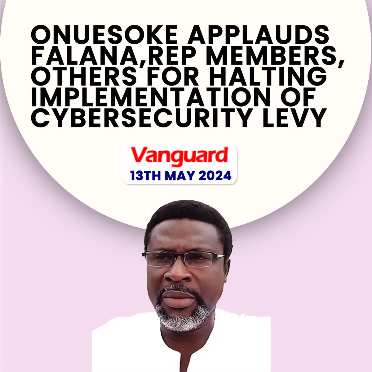 onuesoke's tweet photo. Onuesoke applauds Falana, Rep members, others for halting implementation of cybersecurity levy
https://t.co/iQB4I89DFw

@femifalana_SAN @lindaikeji @vanguardngrnews @nassnigeria @DailyTimesNGR @DailyPostNGR https://t.co/ft5ssxTECn